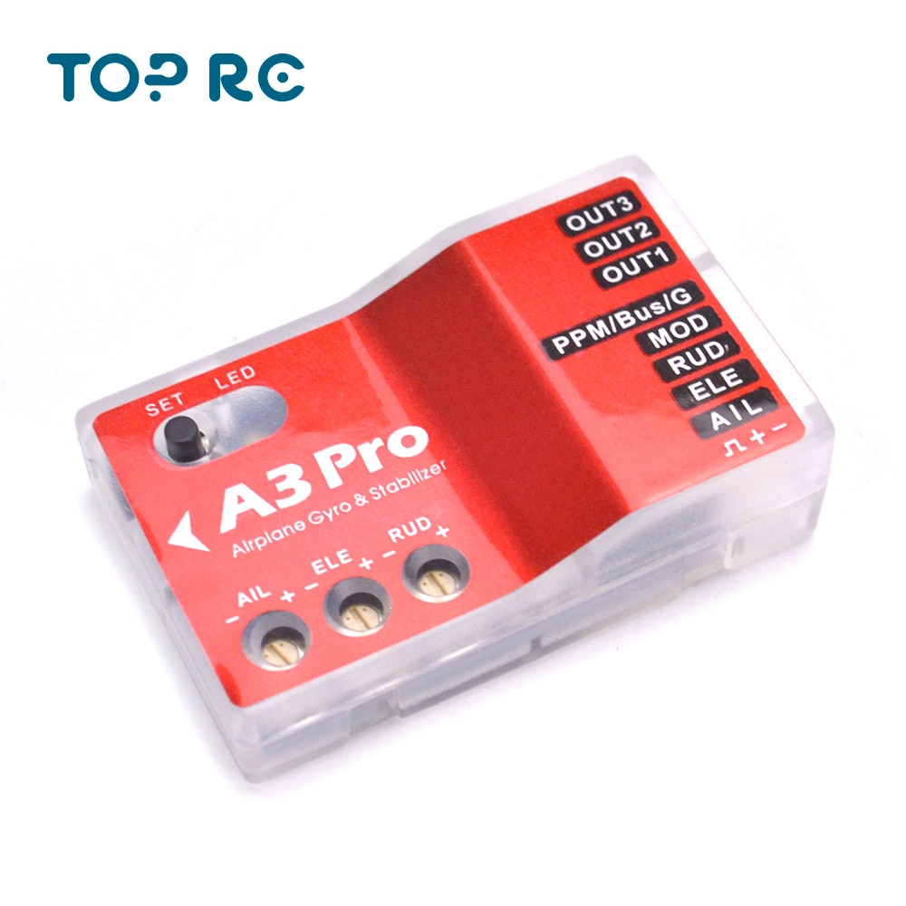 A3 pro flygplan rc flygkontroll stabilisator system stabilisator gyro för rc flygplan fastvingad copter