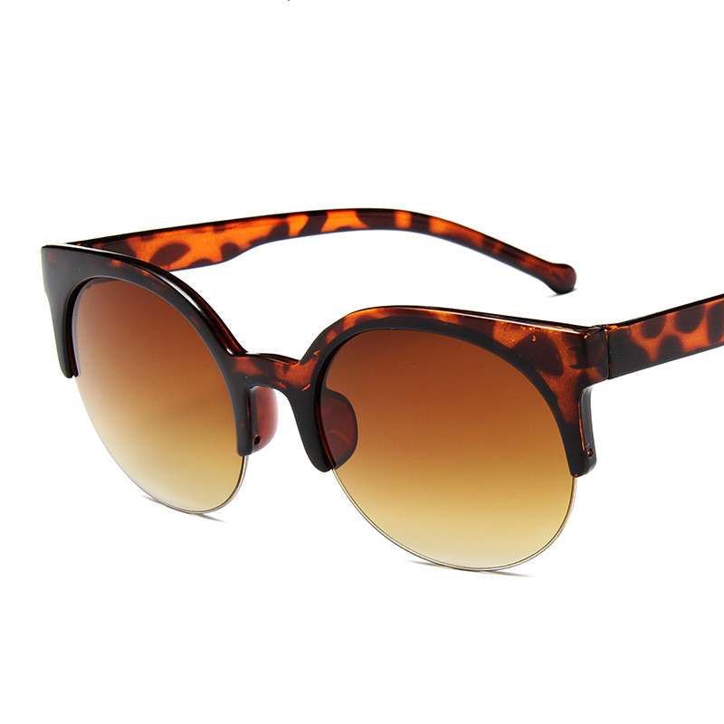Cat eye solbriller kvinder luksusmærke vintage solbriller kvindelige briller til kvinder gafas de sol  uv400: Leopard