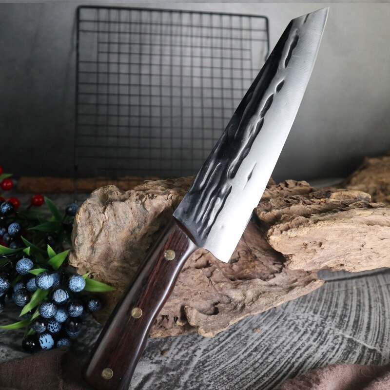 Chef Knife Forged Japanese Knife Santoku Chopping Slicing High Carbon Stainless Steel Meat Vegetable Cleaver