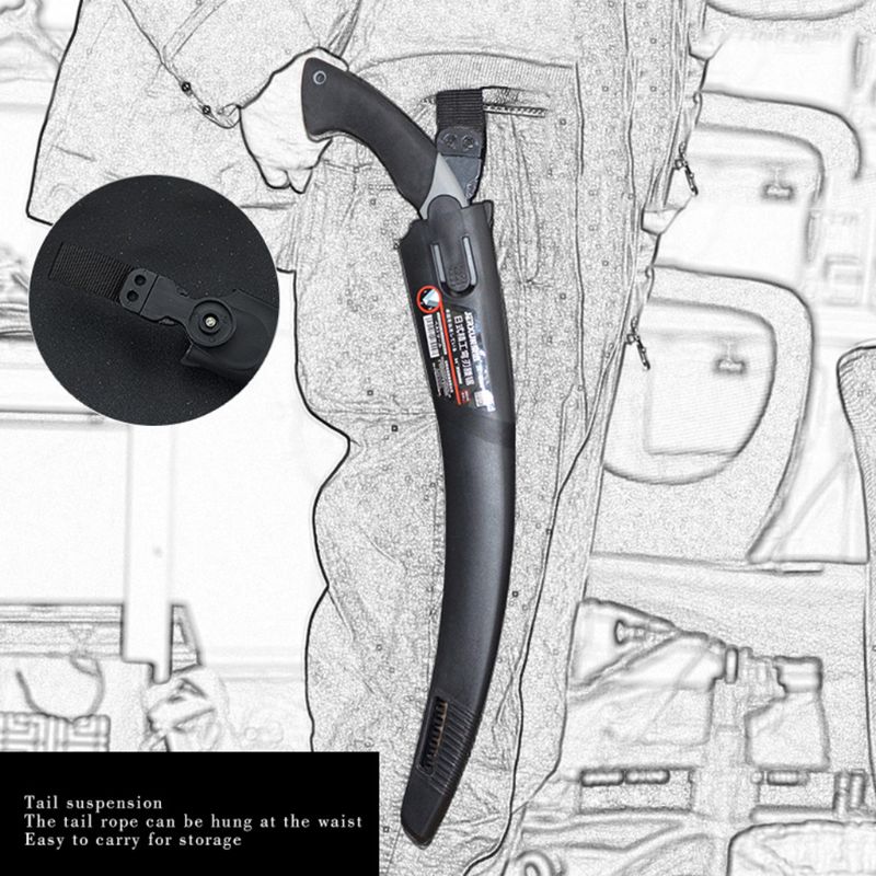 Sharp Heavy Duty Curved Hand Saw for Tree Pruning Wood Cutting Carpenter Sawing Garden Woodworking Tool