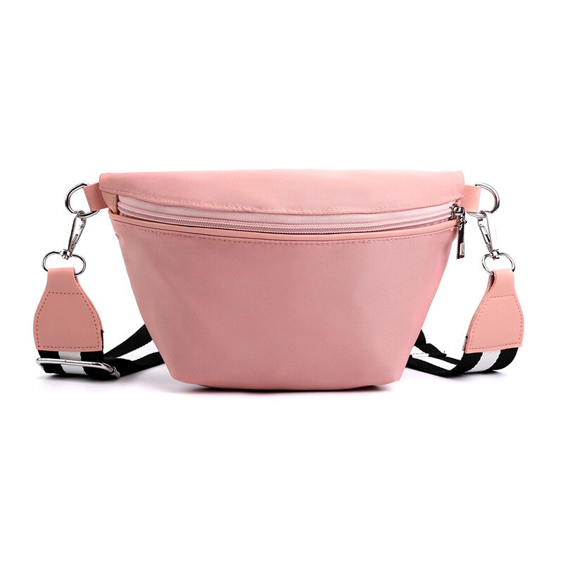 Roze dames kleine clutch tas borsttas crossbody portemonnee polsband effen oxford schoudertassen gestreepte schouderband: Roze