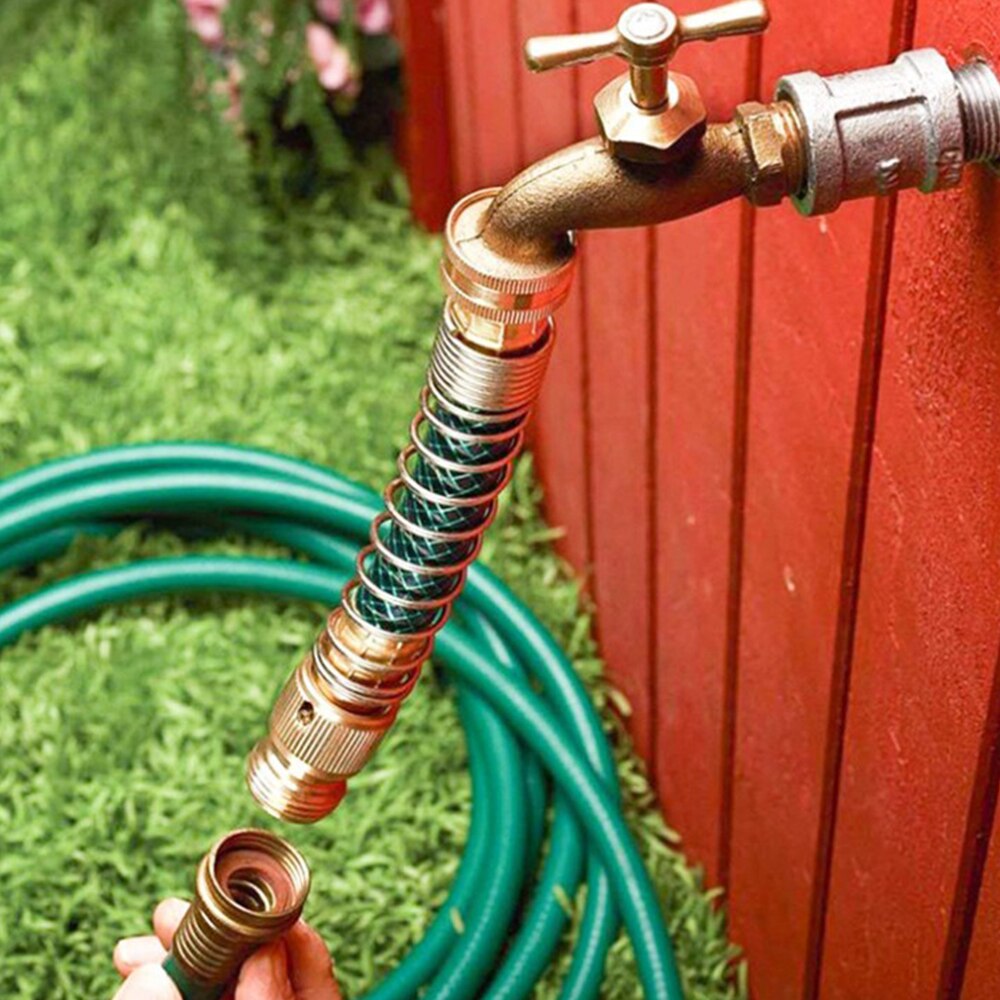 US Type Spring Hose Garden Hose Anti-Kink Protector Faucet Hose Connector Rust Proof Corrosion-Resistant And Durable Practical