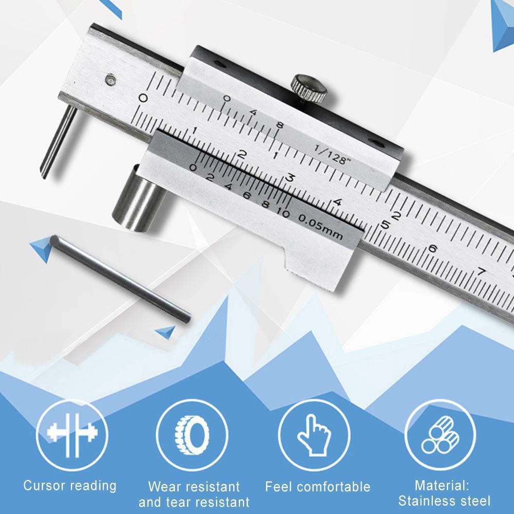 200mm Measure Scale Ruler 0.05mm Accurate Parallel Line Digital Vernier Caliper Carbon steel+Stainless Steel for Iron Wood