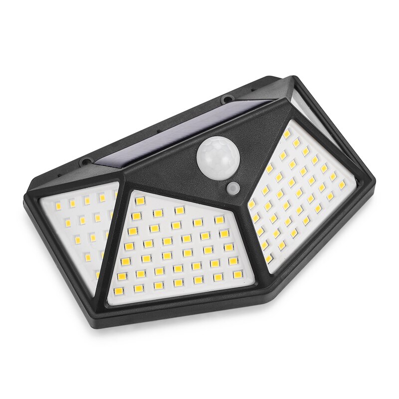 3 standen led solar lamp voor buiten solar lamp pir bewegingssensor wandlamp 100 leds waterdicht  ip65 tuin veranda straatverlichting
