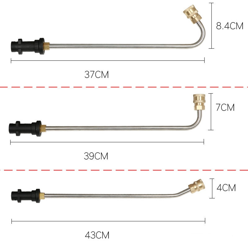 For Karcher K2 K3 K4 K5 K6 K7 Pressure Washers Gutter Cleaning Wand Tip Metal Jet Lanc