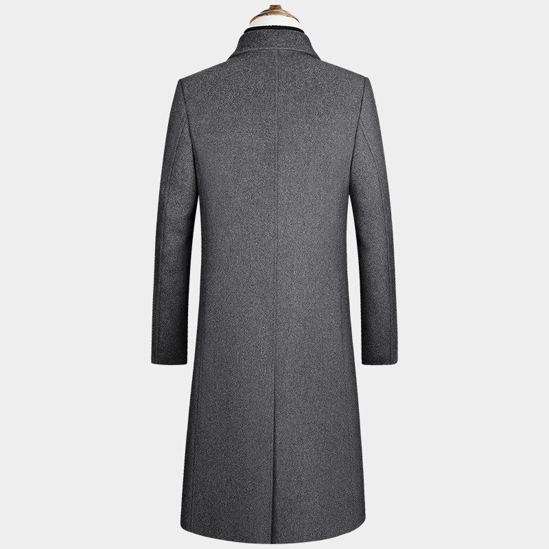 Extra Long Winter Trench Coat Men Cotton Filler Slim Men Coat Trench XXL