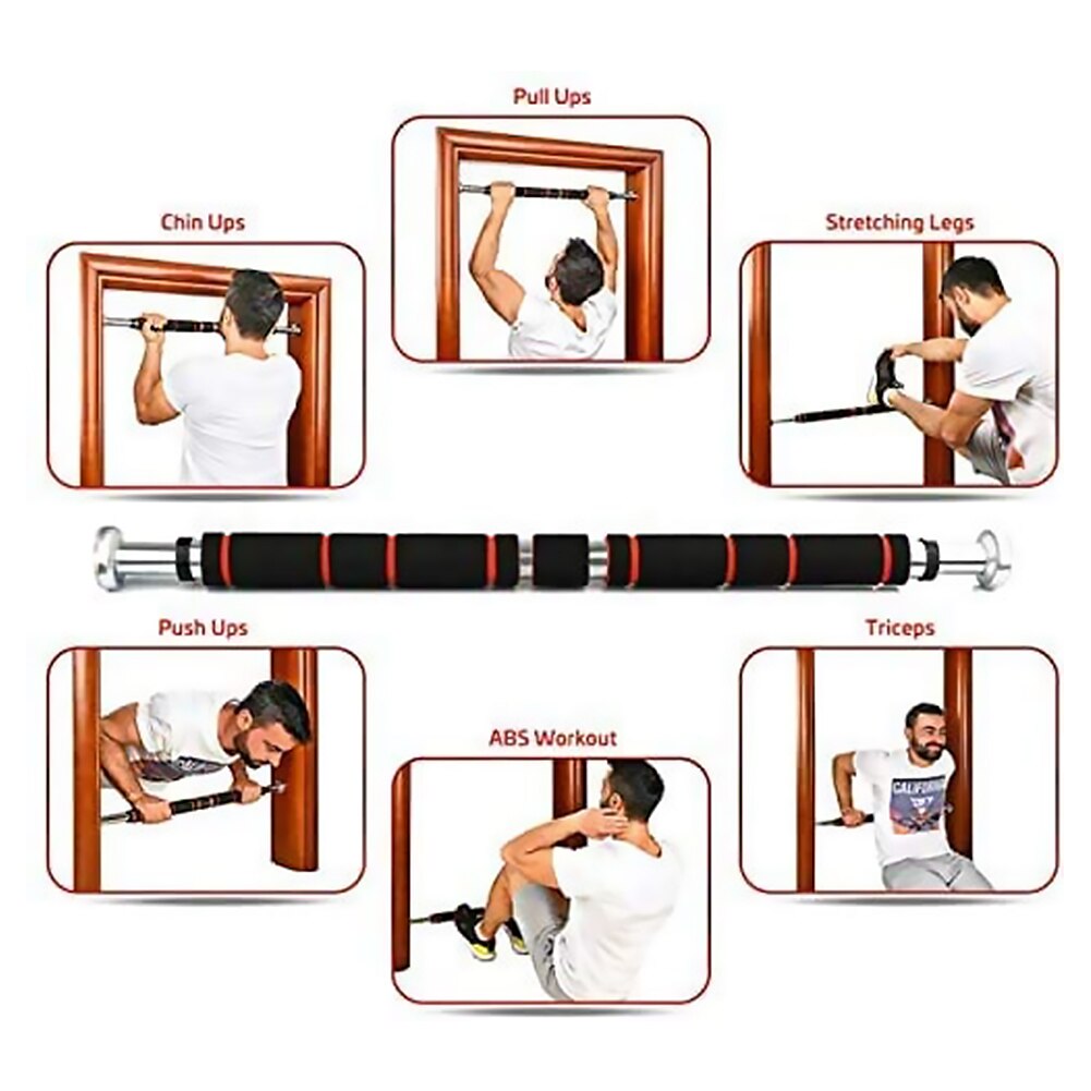 Barras de tracción de acero para puerta entrenamiento en casa Horizontal de 200kg, Fitness, entrenamiento de gimnasia para ejercitar, decoración cómoda