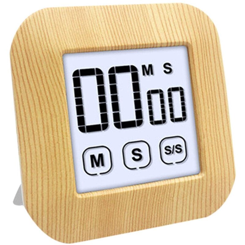 Large Display Kitchen Timer Alarm Clock Magnetic Led Digital Kitchen Egg Cooking Timers Kitchen Countdown Timer for Baking Study: Champagne