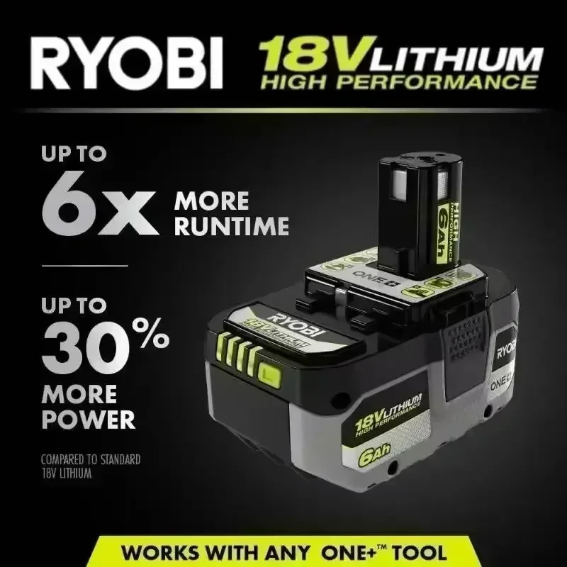 Wysokowydajna bateria litowa RYOBI ONE+8,0 Ah, bez efektu pamięci, niskie samowyładowanie, odpowiednia dla wszystkich narzędzi ONE+narzędzi