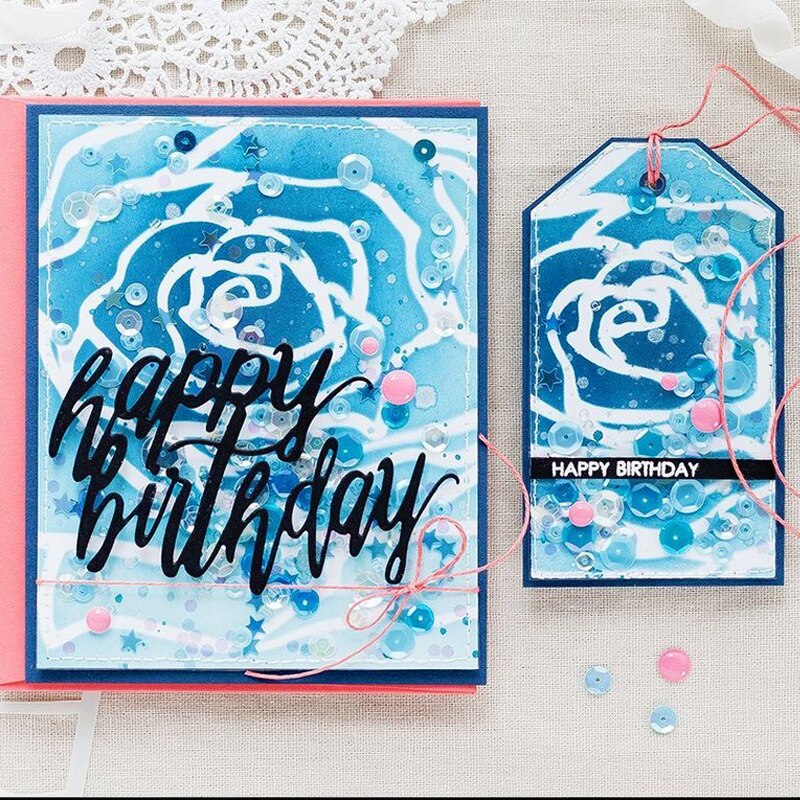 Irregular Figure Flowers Dots Horizontal Line Plastic Stencil DIY Scrapbook Crafts Card Album Make Drawing Sheet 10