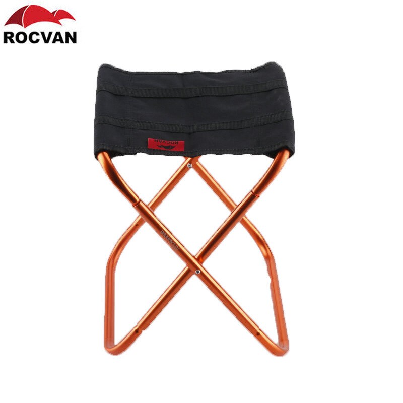 Rocvan Outdoor Folding Stool 7050 Aluminium Alloy Portable diao yu deng Travel Barbecue yeying deng Train Camp Chair: Red