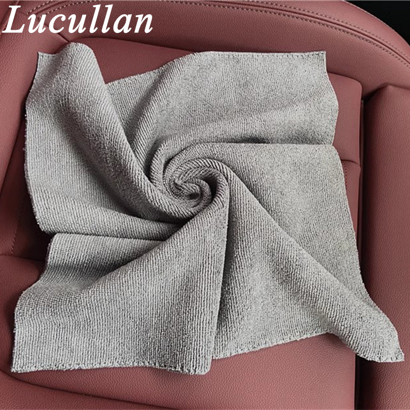 Lucullan Improved Straight Edgeless Cloth No Scratch For Coating, Waxing, Detailing 40X40CM 300GSM Microfiber Towels