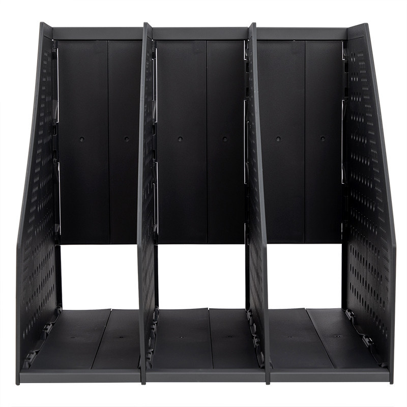 Student Opvouwbare Boekenplank Leren Kantoor Bestand Doos Boek Organizer Opslag Desktop Data Classificatie Metalen Materiaal