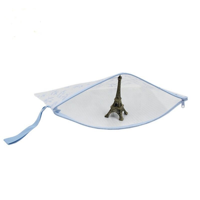 10 Pcs A4 Size Plastic Zip Document Filing Folder Bag Storage Pouch