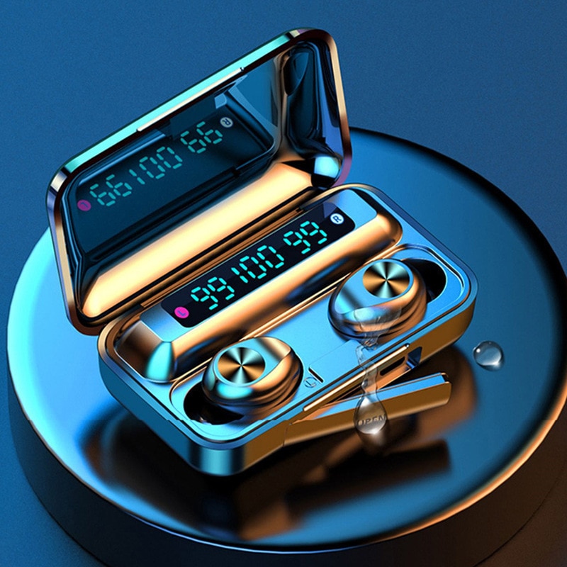 Bluetooth Headset Wireless Stereo Headset Touch Three True Power Display Waterproof Wireless Bluetooth Headset