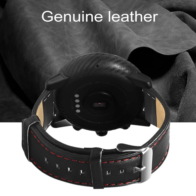 Correa de reloj YUEDAER 22MM para Xiaomi AMAZFIT Pace Stratos 2 Correa de cuero para Amazfit GTR 47 47MM pulsera suave