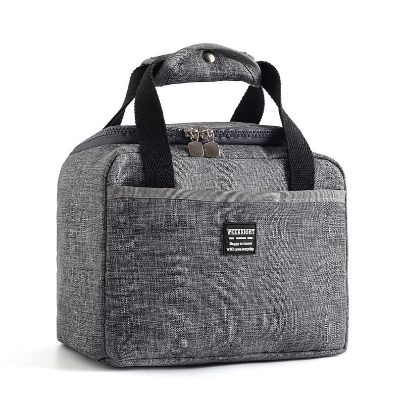 Lunch Zakken Voor Werk Geïsoleerde Lunch Tas Voor Vrouwen Kinderen Koeltas Thermische Zak Draagbare Lunchbox Ice Pack Tote voedsel Picknickzakken: grey