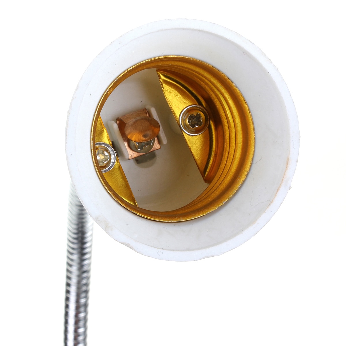 Hermoso E27 a E27 20CM extensión Flexible extensión LED Bombilla soporte portalámparas adaptador de casquillo de rosca convertidor