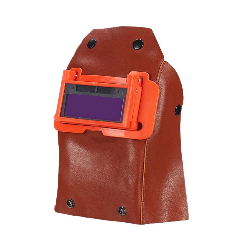 Win-full Leather Welder Hood Welding Helmet-Solar Auto Darkening