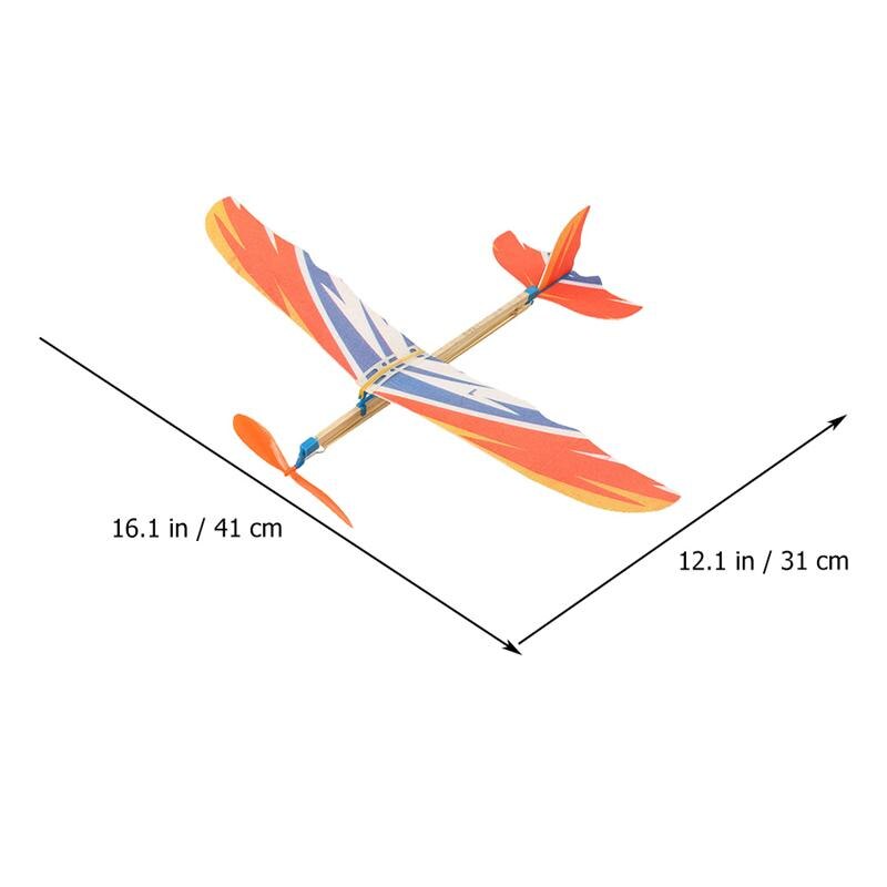 5 pezzi Kid fai da te aliante aeroplano giocattoli lancio a mano schiuma modello di aereo giocattoli regalo per bambini (colore casuale)