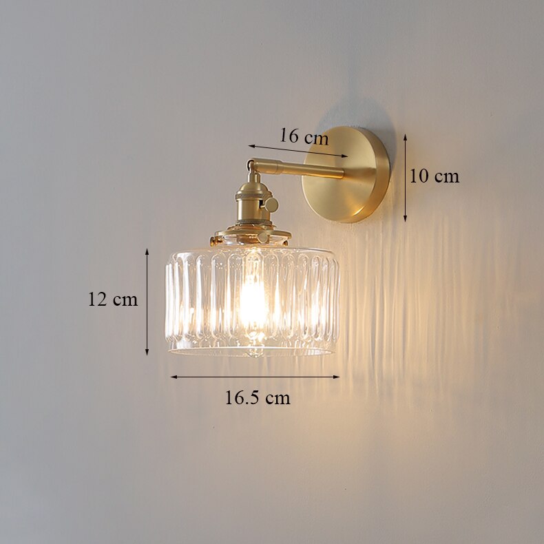 Nordisk vægdekoration led-lampe luminaria med drejeknap stue soveværelse minimalistisk indretningsbelysning væglamper galvaniseret skærm