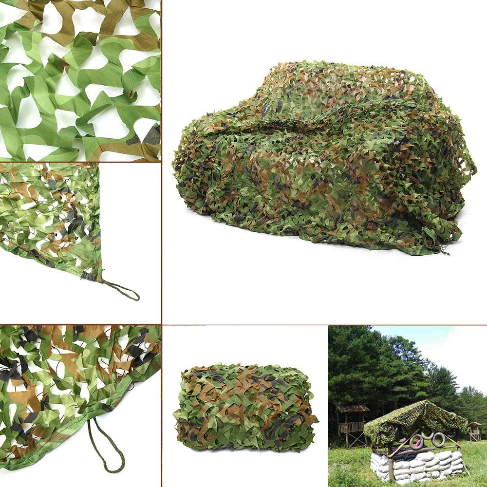 Multi-size Jungle Camouflage Net Camo Net Ultralight Car Camping Garden Tent Awning Sun Shelter Filet Camouflage Mesh