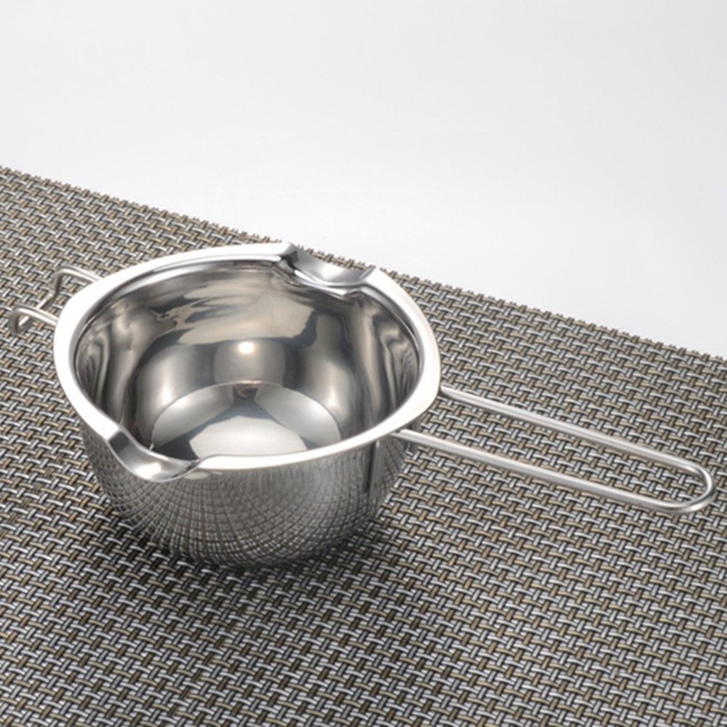 25*14*6cm Stainless Steel Chocolate Cheese Melting Pot Pan Bowl DIY Accessories Tool