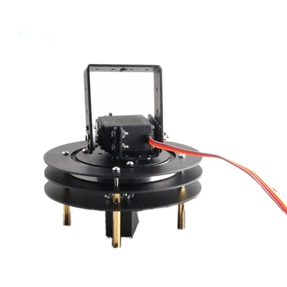 2 DOF Robot Arm Steering Gear Disc Robotic Manipulator Servo Turntable Base Frame Robotic Arm Base Toy