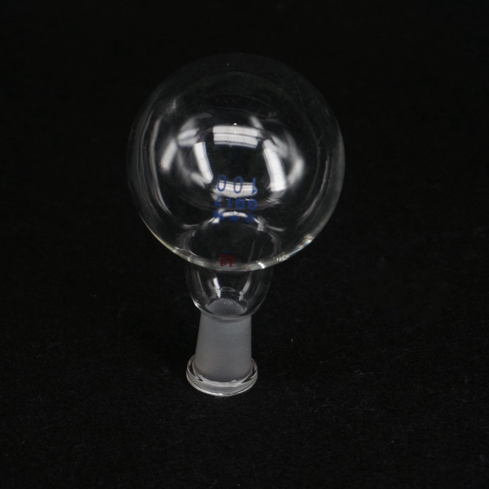 100ml Quickfit 14/23 Buchse Labor Glas Glaskolben Runde Boden der Einzelnen Kurzen Hals Ware