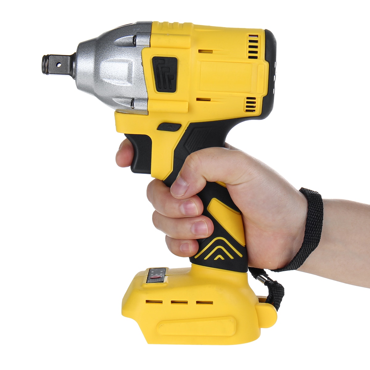 18V Electric Rechargeable Brushless Impact Wrench Cordless 1/2 Socket Power Tool Wireless Electric Wrenches without Battery