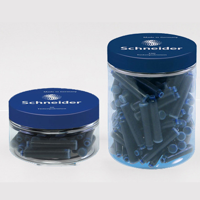6/30/100 stücke Deutschland Schneider Brunnen Stift Tinte Sack Tinten Patrone Schreiben Schwarz Blau Blau Schwarz Kalligraphie tinte Flasche
