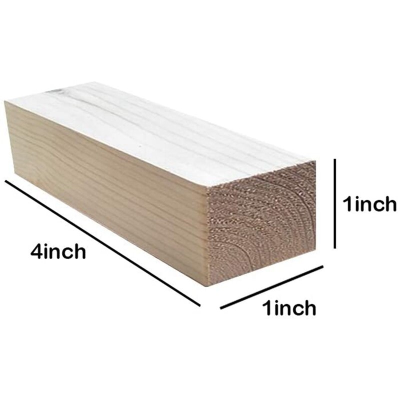 Blocs de sculpture sur bois de tilleul pour débutants, Kit de bricolage, 6 pièces