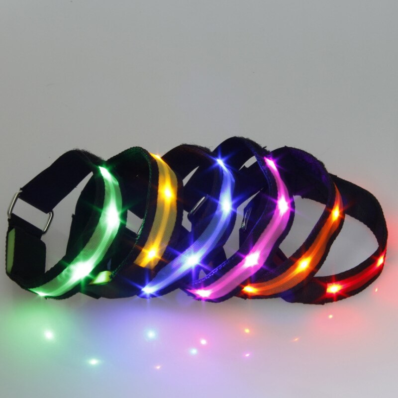 LED Armband Running Armband Flashing Safety Light Band for Running Cycling Jogging Night Walking S7JN