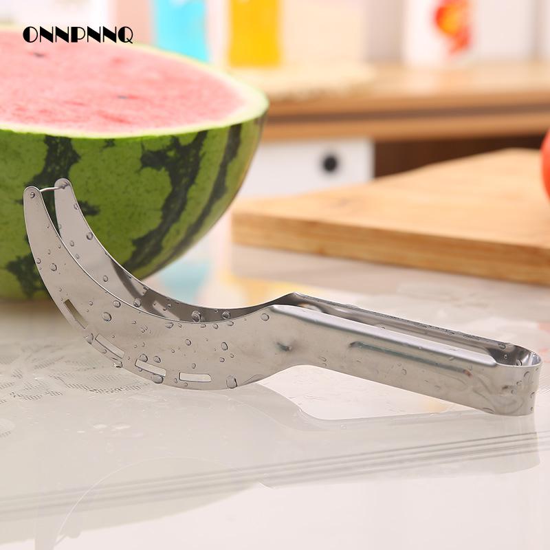 Roestvrijstalen watermeloensnijder, droger voor fruitsnijder, watermeloenmes, groentesnijders, keukengadgets, kookgereedschap