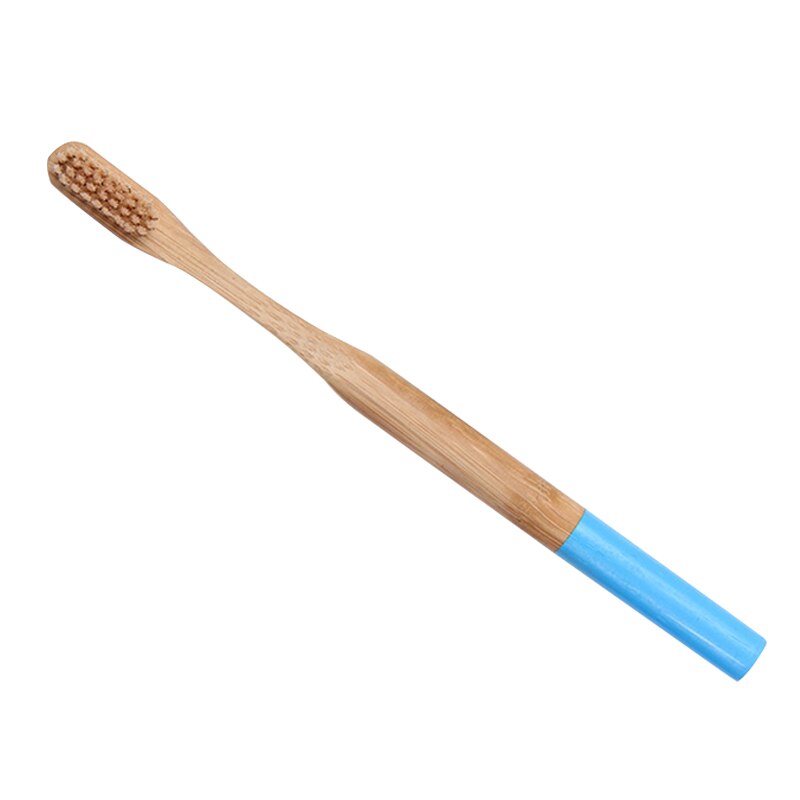 13 Colors Soft Bristles Bamboo Toothbrush Natural Eco-friendly Natural Round Handle Toothbrush Oral Care: 07