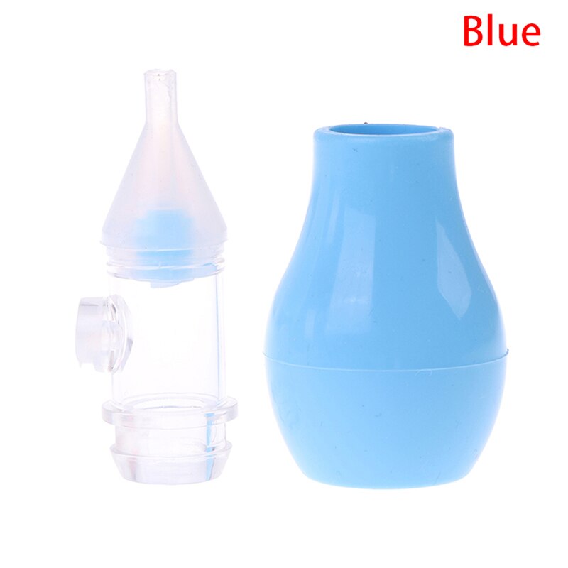 Neus Cleaner Siliconen Baby Veiligheid Vacuüm Zuig Kinderen Neuszuiger Baby Care Antibackflow Vacuüm Sucker: Blauw