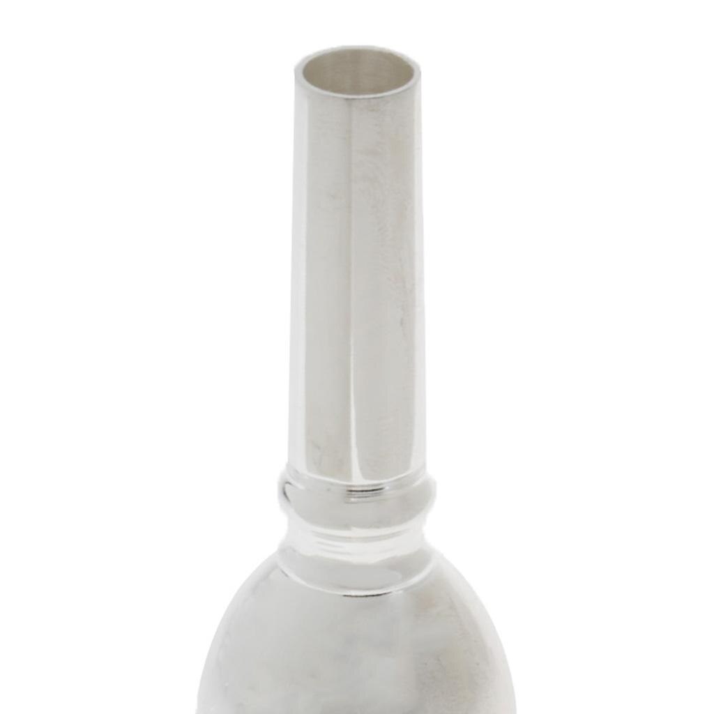 Verzilverd Trompet Mondstuk Voor Trompet Onderdelen Accessoires, Lengte: