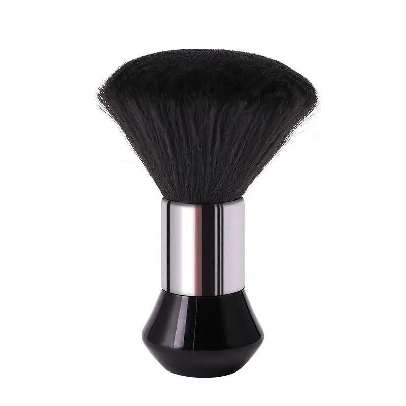 Cepillo suave para quitar el pelo, plumero para el cuello y la cara, cepillos para limpiar barberos, estilista de salón, herramientas de peluquería, accesorios: Rojo rosado