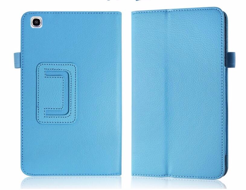 Case voor Samsung Galaxy Tab 3 8.0 T310 T311 Lederen Tablet Gevallen voor Samsung Galaxy Tab3 SM-T310 8 Cover Stand beschermende Shell: blue