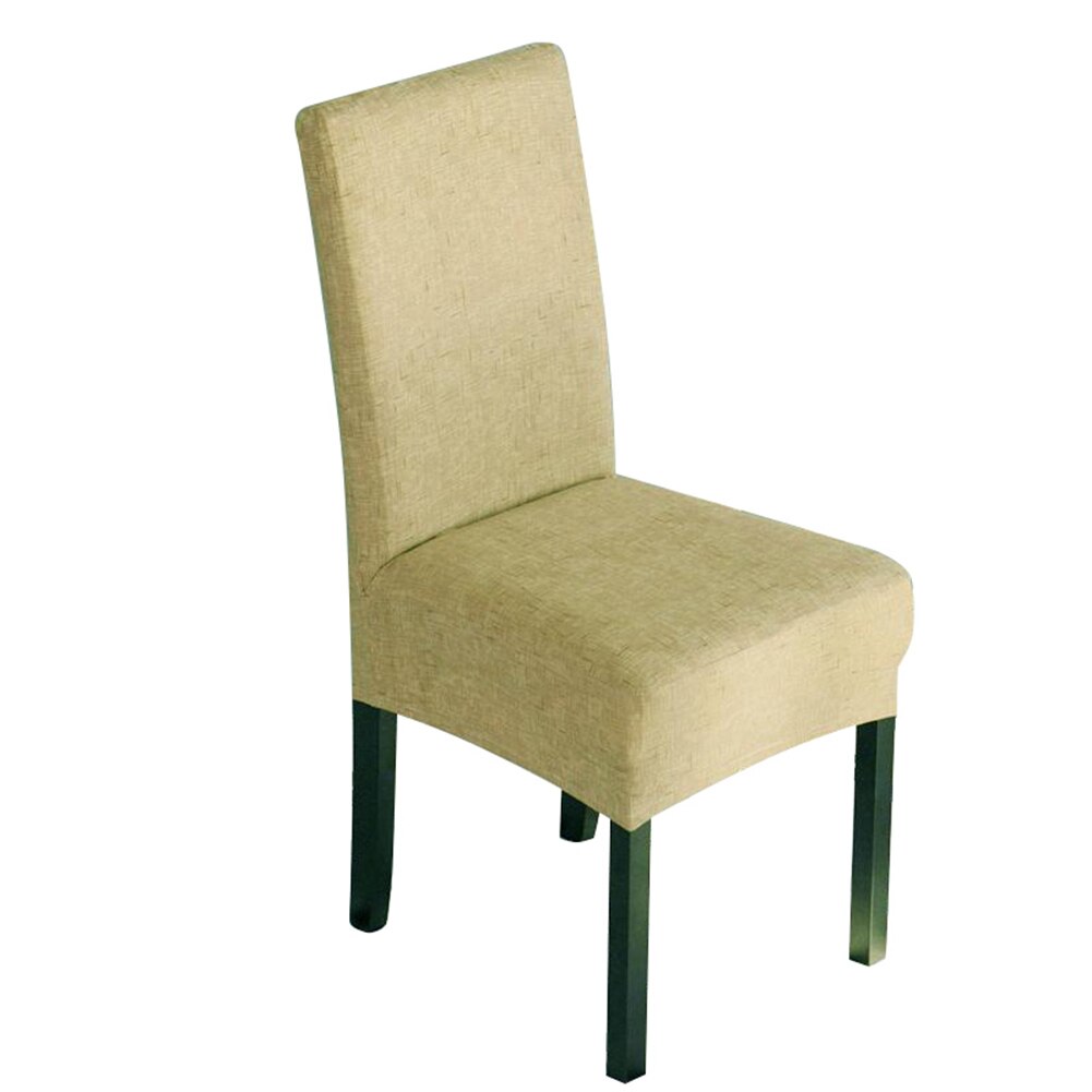 God sunn elastisk stretchy stol beskyttelsestrekk hjemme restaurant stue hotell stoltrekk: Khaki