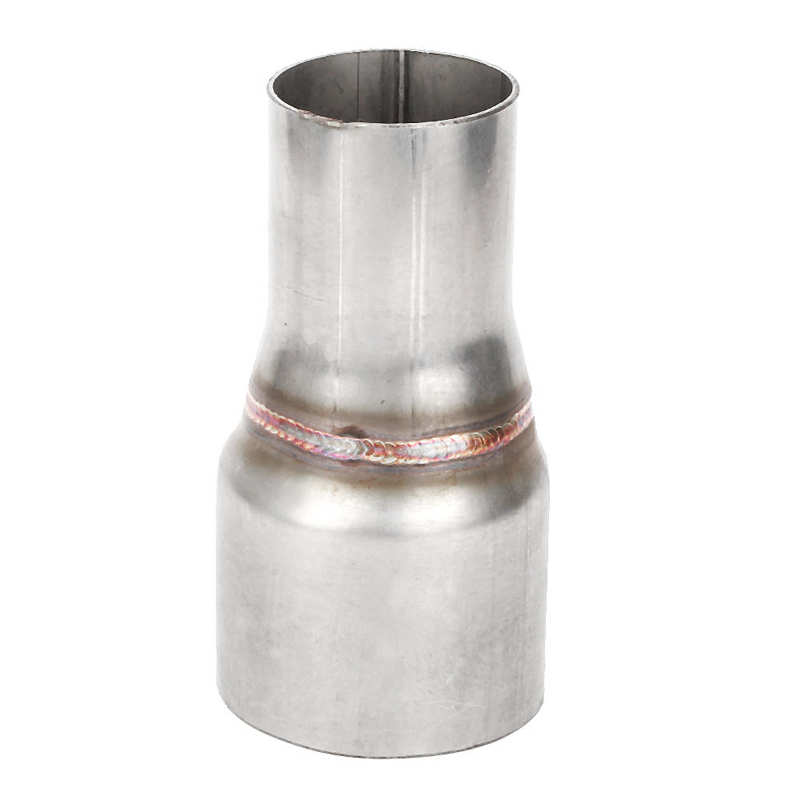 63mm/2.5in to 45mm/1.75in 304 Stainless Steel Exhaust Reducer Connector Pipe Standard Straight Coupler Tube with Hole