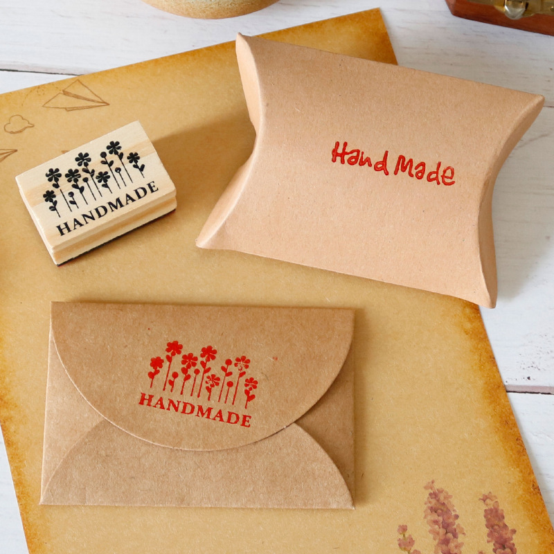 Sello redondo hecho a mano para álbum de recortes, manualidades DIY, decoración, sellos pequeños, suministros para fiestas infantiles, Material de fabricación manual para guardería, 1 ud.