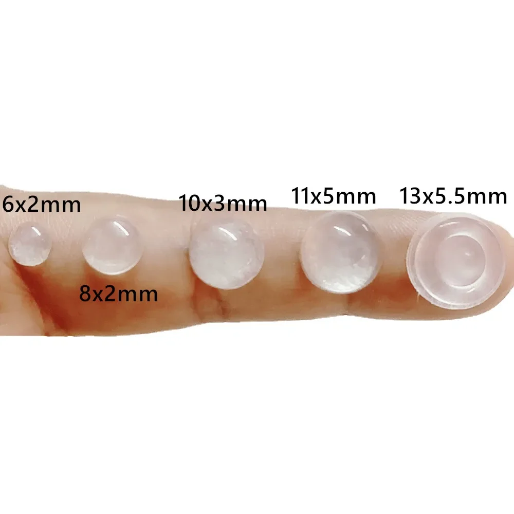 Auto-adesivo Porta Stopper, Rubber Damper Buffer, Gabinete Bumpers, Silicone Móveis Pads, Almofada Protective Pads, 100Pcs