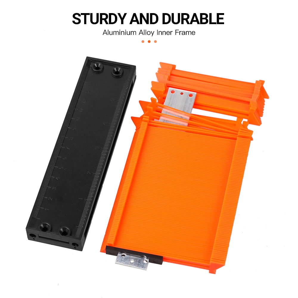 5/6/10 Inch Contour Gauge Profile Duplicator Wood Marking Tool Tiling Laminate Tiles Tools Profile Measuring Tools