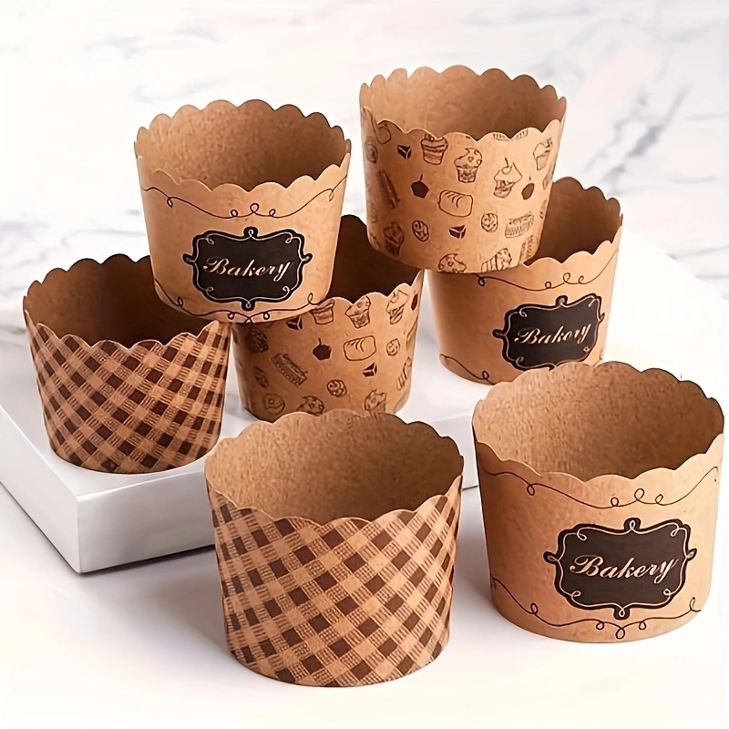 50 stk. kageforme, cupcakeforme af papir, mousseform med låg, cateringbeholder til bagning, kageform, muffinform