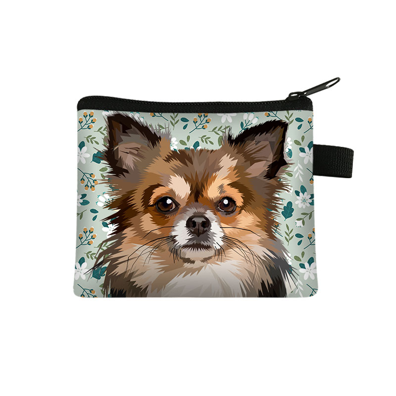 Cute Dog Chihuahua Mom Coin Purse Women Mini Wallet Lovely Dog Purses and Handbag Mini Lipstick Bags: lqbchihucw13