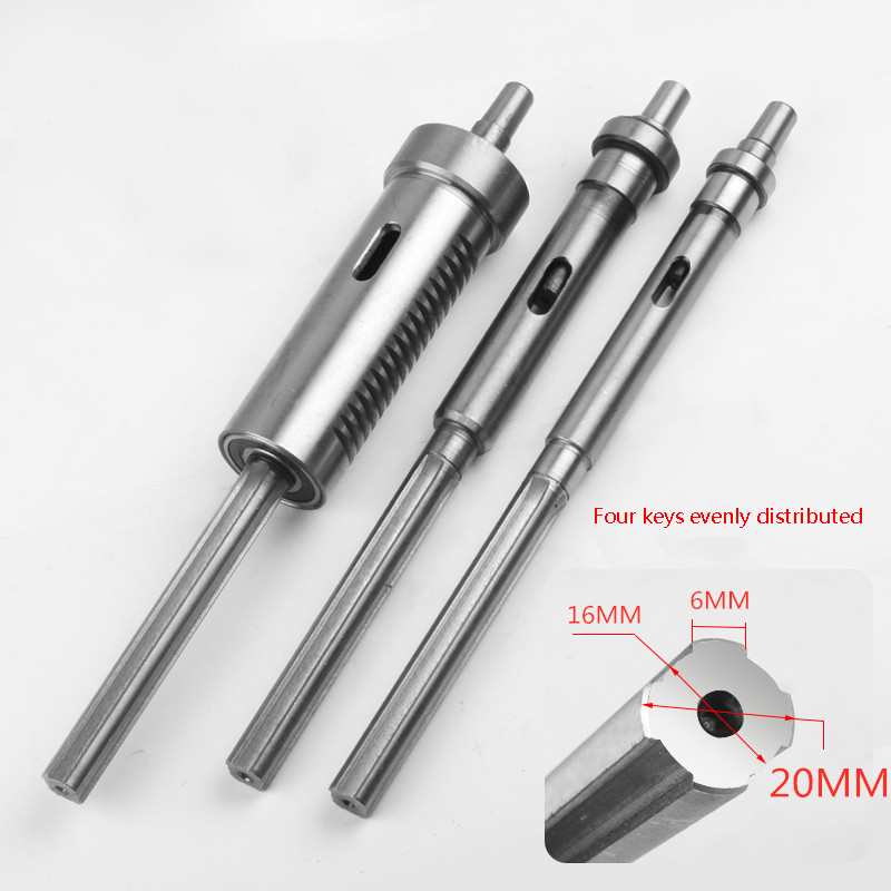 20MM Bench Drill Accessories Brand Spindle ZQ4125 Bench Drilling Machine Spindle Total Length 340mm 1PC