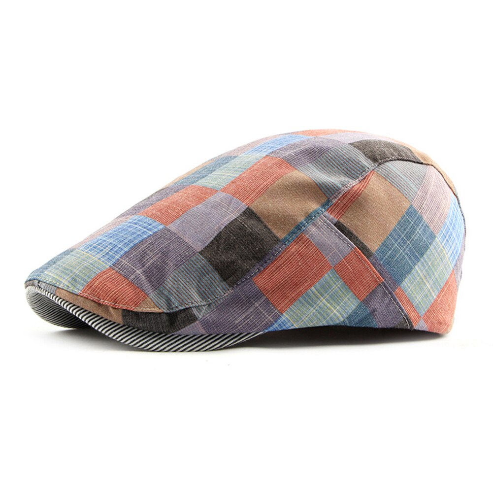 Winter Hoed Mannen Casual Mode Katoen Baretten Outdoor Geruite Tong Cap Dad Hoed Trucker Cap Mannen Vissen