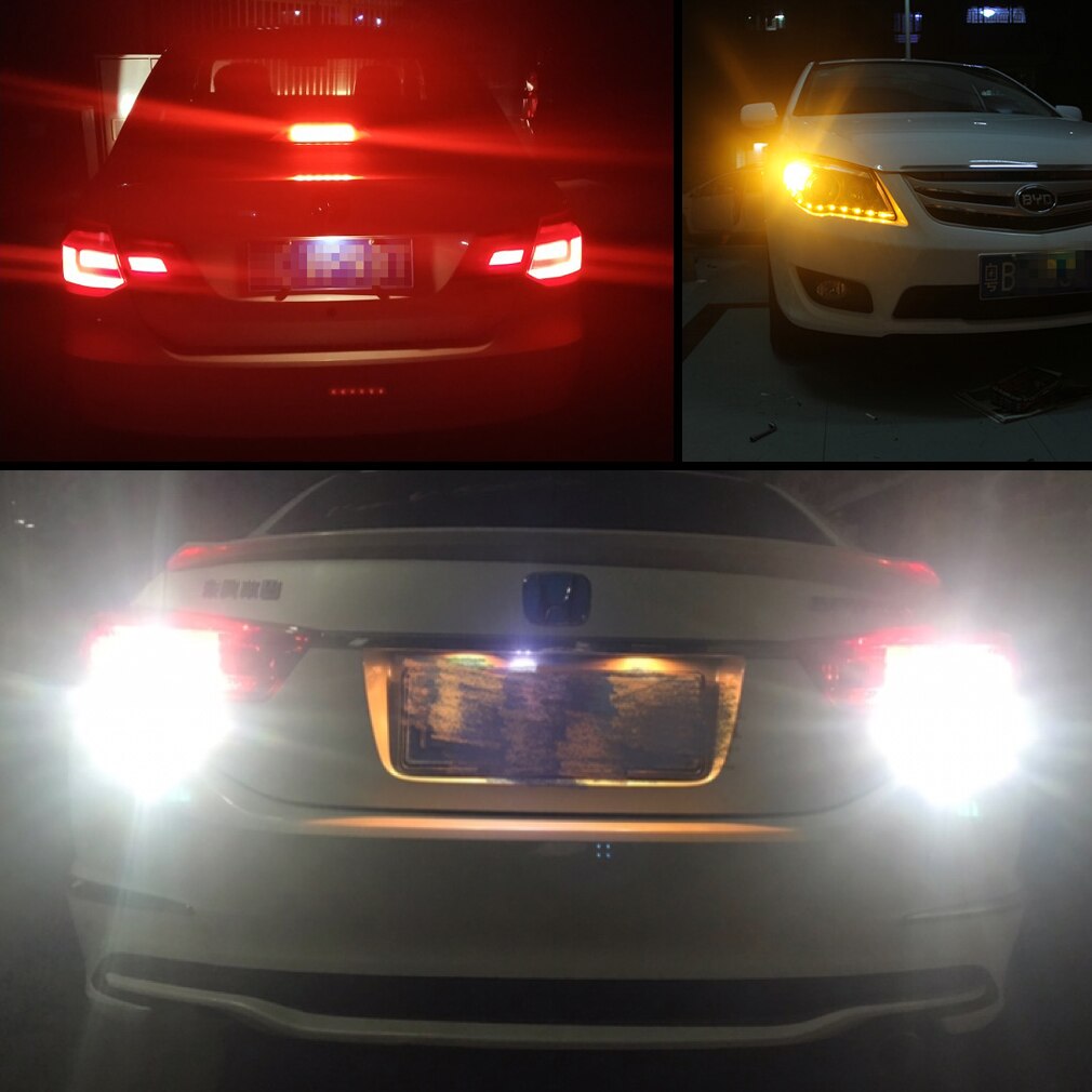 1 stücke P21W 1156 BA15S BAU15S BA15D S35 6SMD Chips 1157 BAY15D Auto Bremslichter Auto Reverse Birne parkplatz Lampe 12 V Super Helle