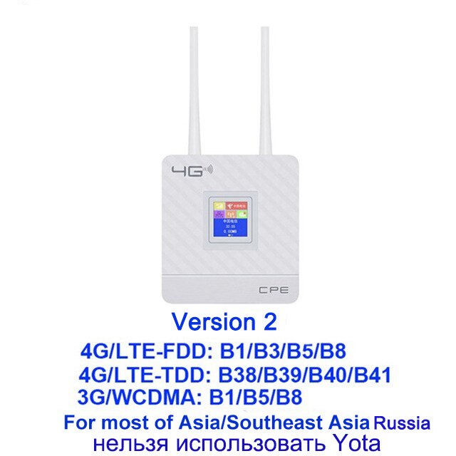 YIZLOAO 4G Wifi/Rang Extender Access Points Singnal Booster 150Mbps Mobile Hotspot Network Modem Wifi 3g 4g antenna Broadband: Version 2